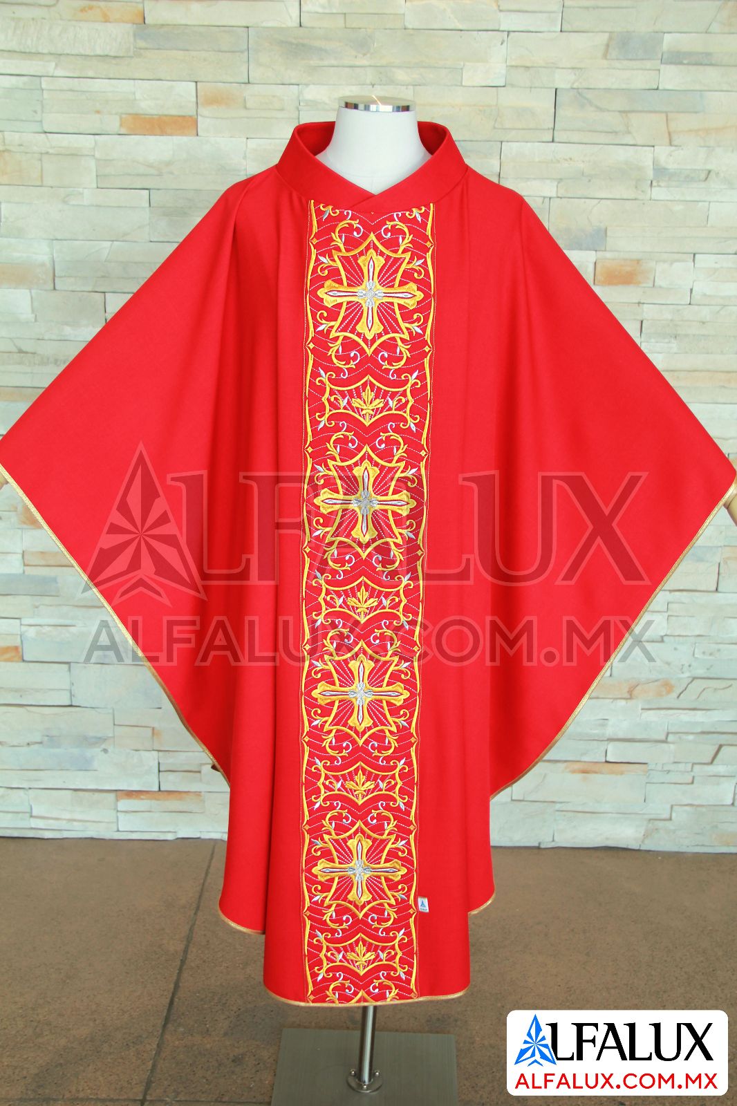 27 FIDELIS Alfalux Casulla Central Rojo 340